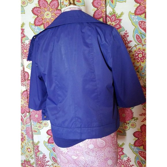 VintageJacket & Cami Set 90's Ravel Zipper Royal Blue 2 piece set Women's Size L - Picture 6 of 9